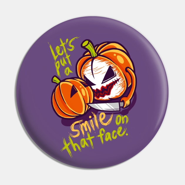 Joker Pumpkin Pin by wehkid