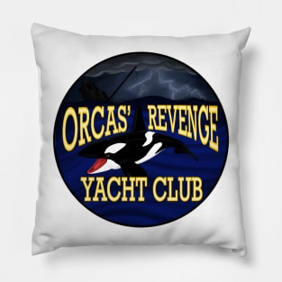 Orcas' Revenge Yacht Club Pillow