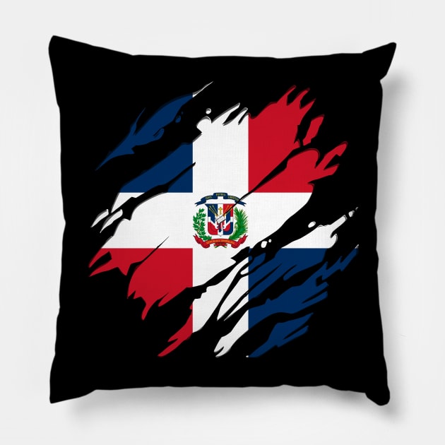 Proud Dominicana Flag, Republica dominicana gift heritage, Dominican girl Boy Friend dominicano Pillow by JayD World