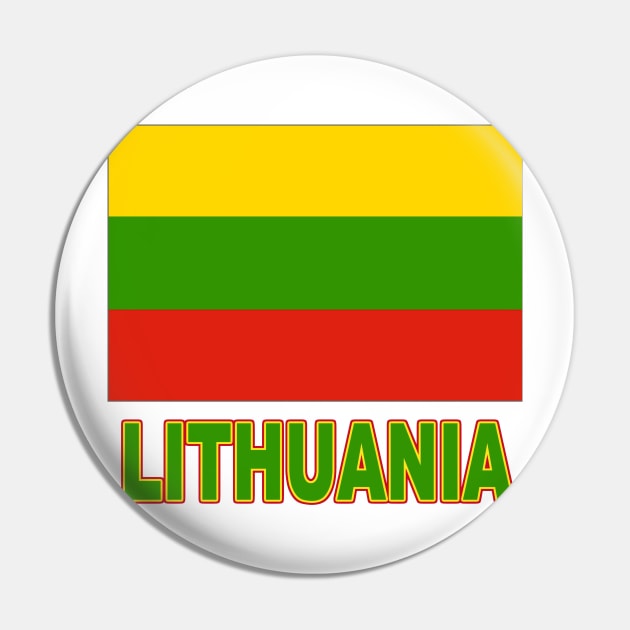 The Pride of Lithuania - Lithuanian Flag Design Pin by Naves