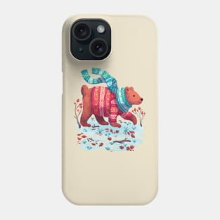 Bear Winter Walk Phone Case