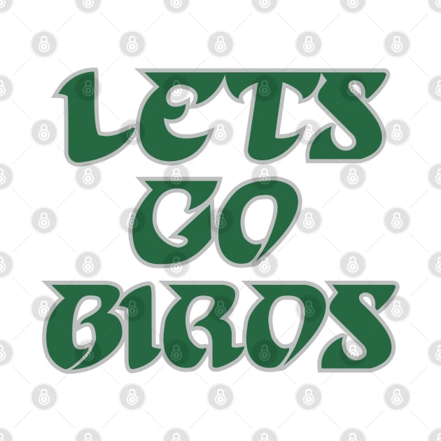 Lets Go Birds, Retro - White by KFig21