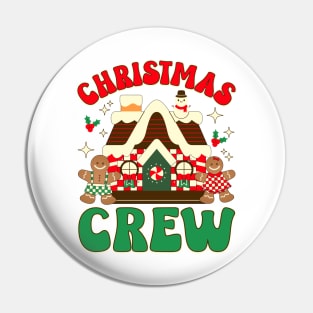 Christmas Crew Gingerbread In Candy House Pin