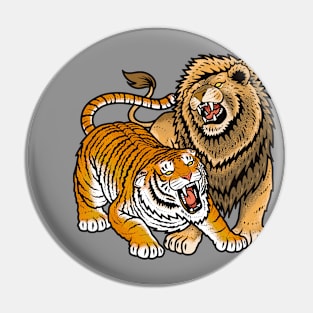 TIGER VS LION Pin