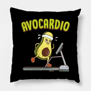 Avocardio Avocado Cardio Pun Running Exercise Gym Pillow