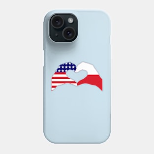 We Heart USA & Poland Patriot Flag Series Phone Case