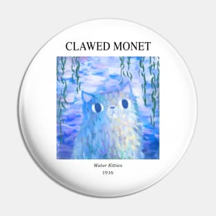 Clawed Monet Gallery cat Pin