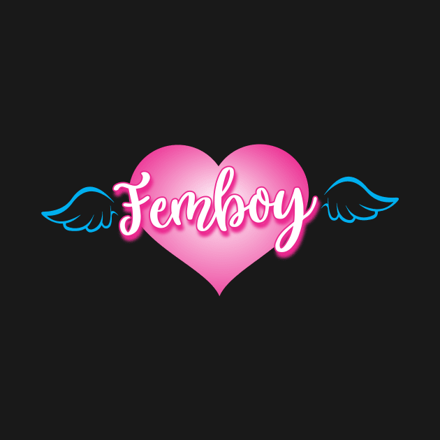 FEMBOY Angel Wings and Heart by QCult