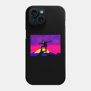 Neon Synthwave Cyberpunk Skater Phone Case