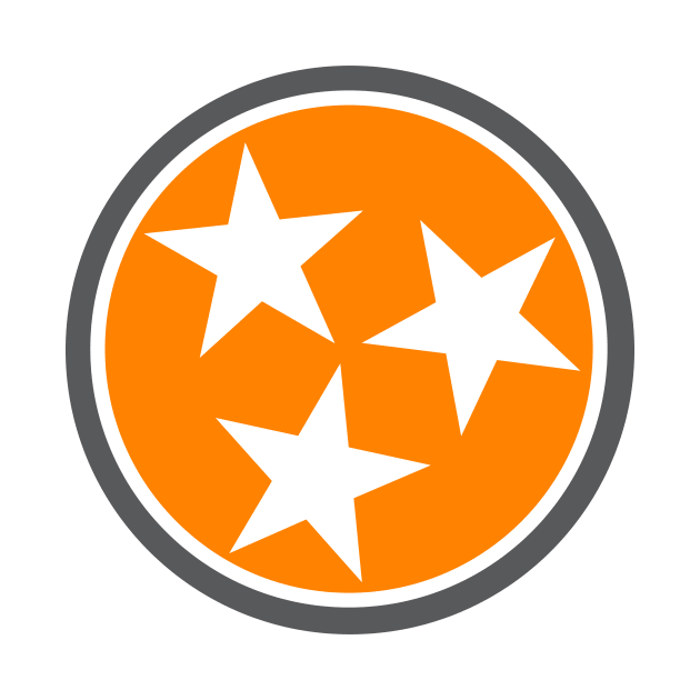 Tennessee Flag Stars // Big Orange // State Flag Knoxville by SLAG_Creative