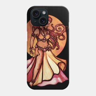 Autumn Moon Belly Dancer Goddess Phone Case