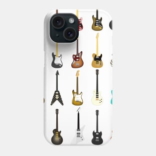 Guitar Collection (with Key) Phone Case