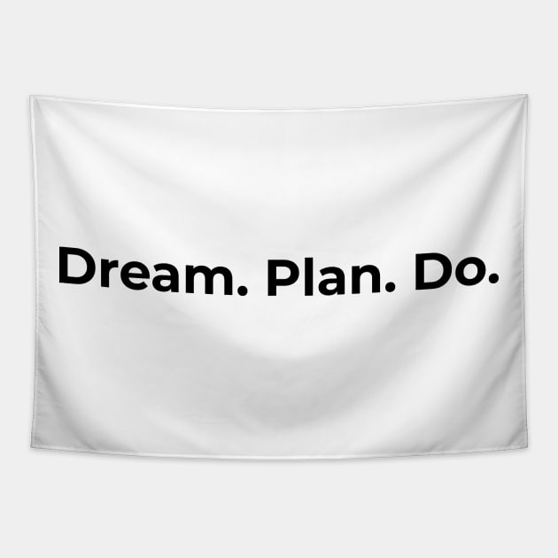 Quotes - Dream Plan Do Tapestry by Muslimory