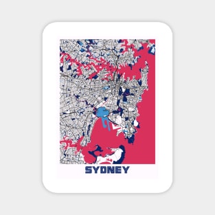 Sydney - Australia MilkTea City Map Magnet