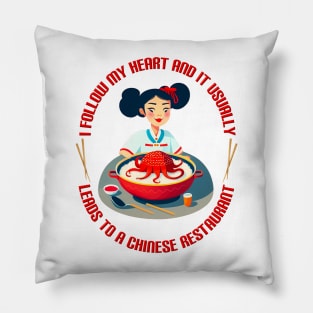 Chinese Food T-Shirt Pillow