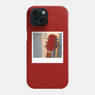 photo of an acoustic guitar Phone Case