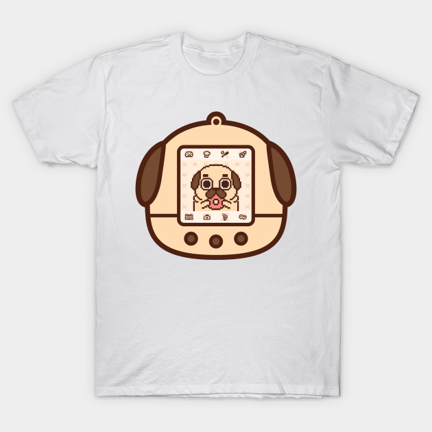 Pugligotchi Puglie - Pug - T-Shirt