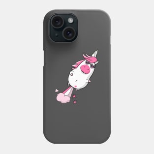 Unicorn with natural propulsion Phone Case