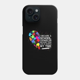 School Counselor Worth My Life Back To School Phone Case