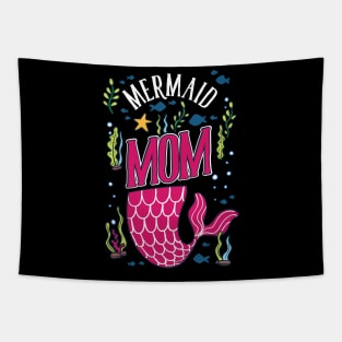 Mermaid Mom T-Shirt fantasy goddess gift Tapestry