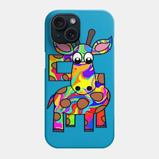 Colorful Giraffe Phone Case