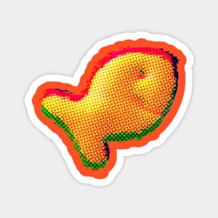 Goldfish Snack Glitch Magnet