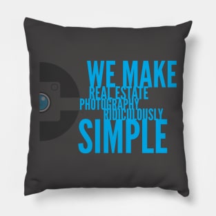 We make real estate photography ridiculously simple half icon Pillow