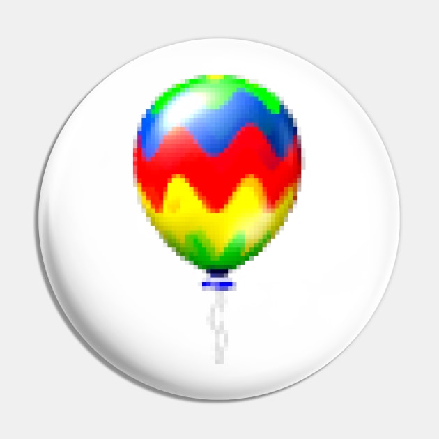 Rainbow Balloon Sprite Pin by SpriteGuy95