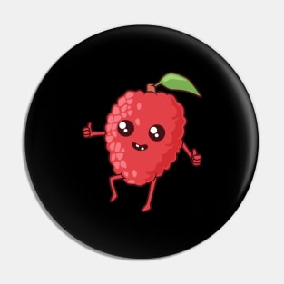 Kawaii Cartoon Lychee Pin