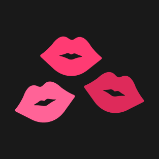 Pink Kisses Lips T-Shirt