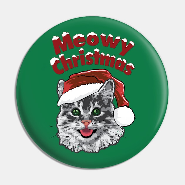 Meowy Christmas Pin by M2M