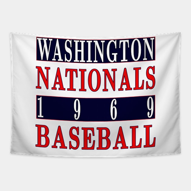 Washington Nationals Baseball 1969 Classic Tapestry by Medo Creations