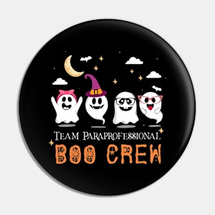 Halloween Team Paraprofessional Boo Crew Pin