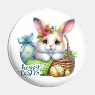 Hoppy Easter Bunny Basket Pin