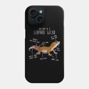 Super Hypo Tangerine Leopard Gecko Lizard Reptile Anatomy Phone Case