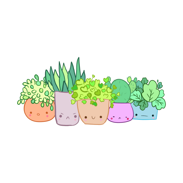 cartoon plants by Mayarart