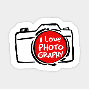 I Love Photography Magnet