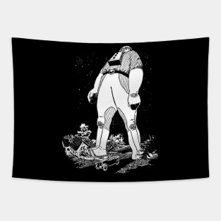 The Man from the Atom - An Amazing Stories Illustration Tapestry