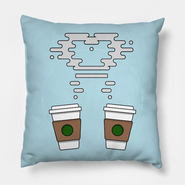 Coffee Date Pillow by _danielita