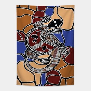 Aboriginal Art - Goanna (Lizard) Dream Tapestry