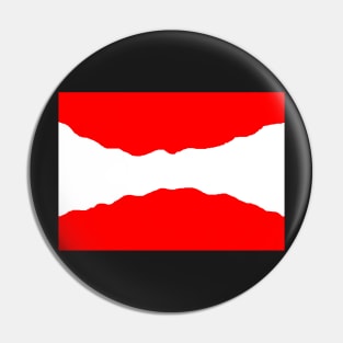 Curving Austrian Flag Pin