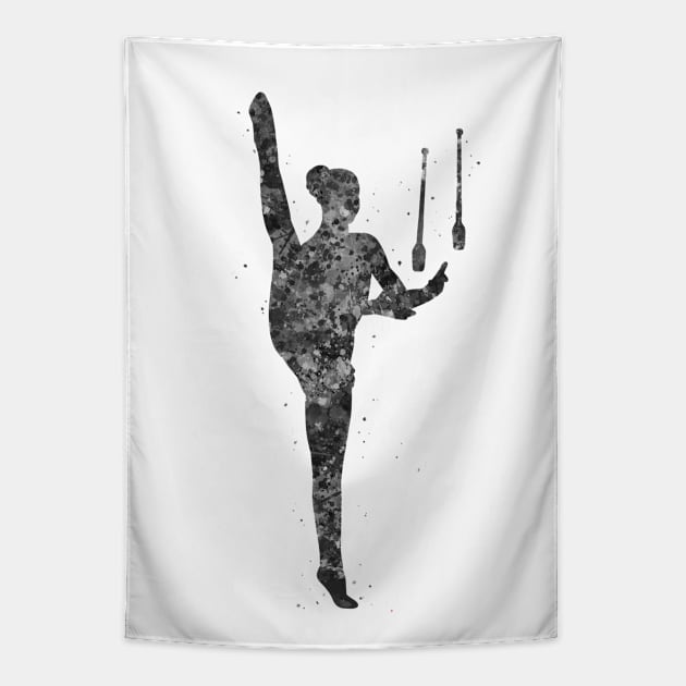 Rhythmic gymnastics juggling Tapestry by Yahya Art