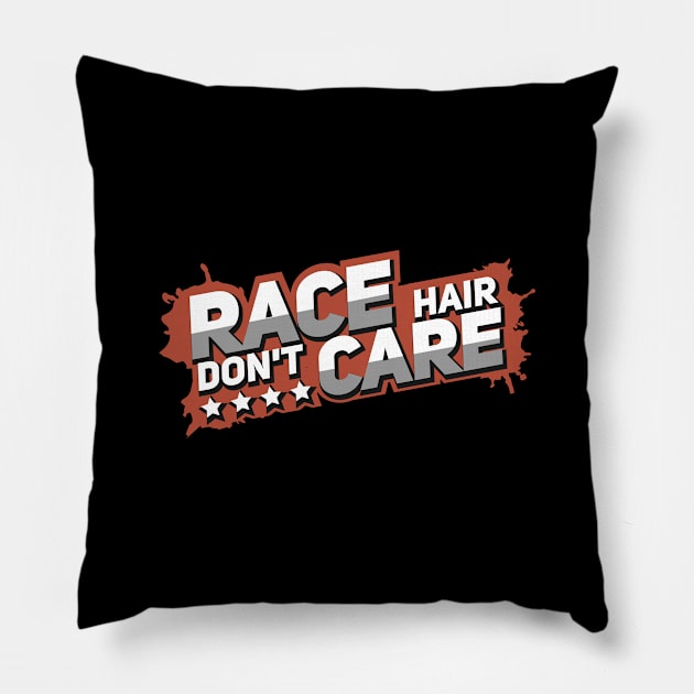 Funny Race Hair Racing Girl Mom Gift Pillow by Dolde08