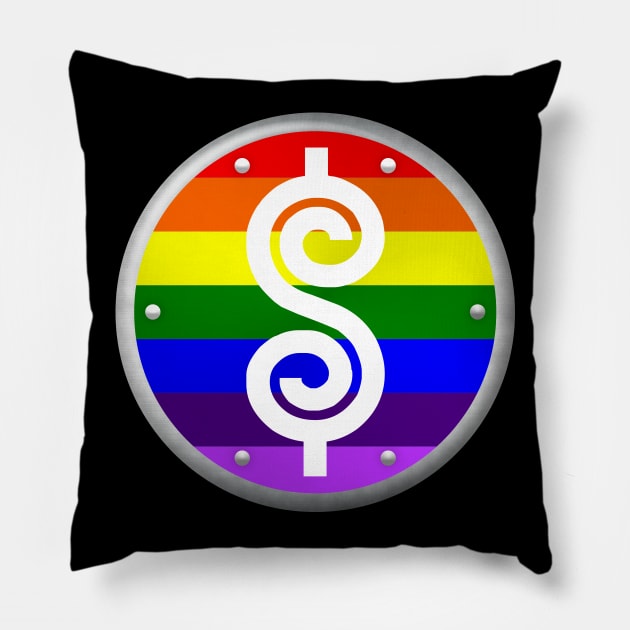 Plinko Pride Pillow by pacdude