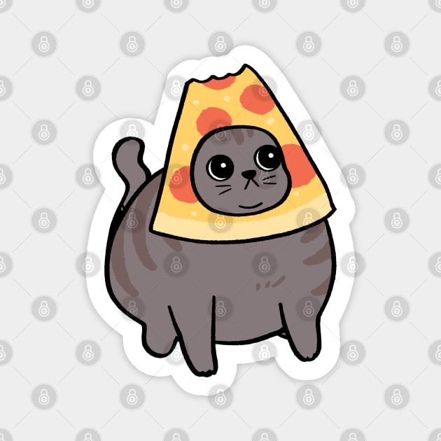 pizza cat Magnet by badruzart