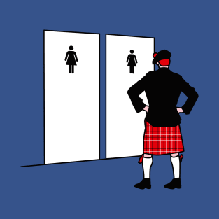 Meanwhile In Scotland Funny Scottish Kilt bagpipe T-Shirt