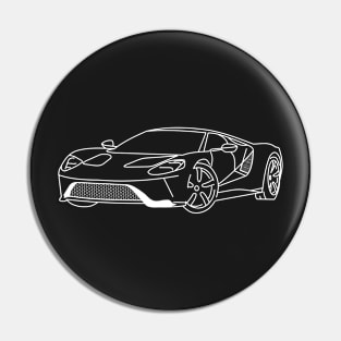 Ford GT supercar Pin