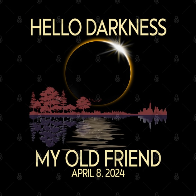 Hello Darkness my friend 2024 April 8 Funny Solar Eclipse by lunacreat