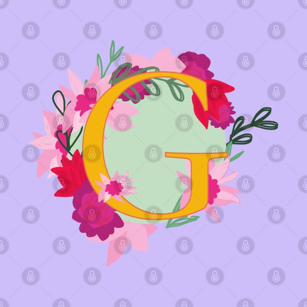 Monogram G, Personalized Initial by Bunniyababa