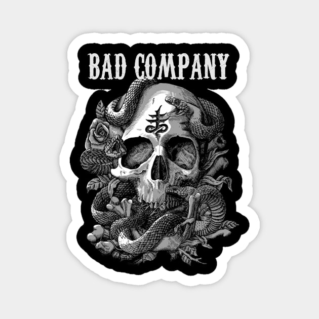 BAD COMPANY BAND DESIGN Magnet by Rons Frogss